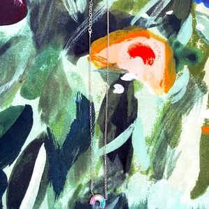 Kendra Scott rainbow iridescent necklace